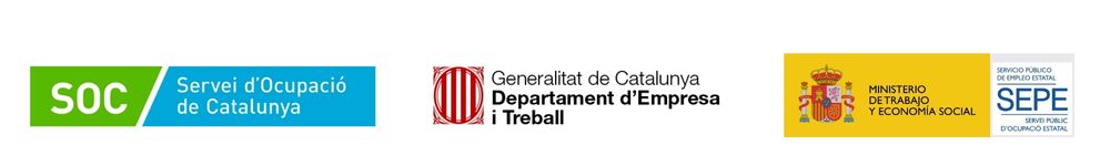 Amb el suport del SOC i el Departament d'Empresa i Treball de la Generalitat de Catalunya